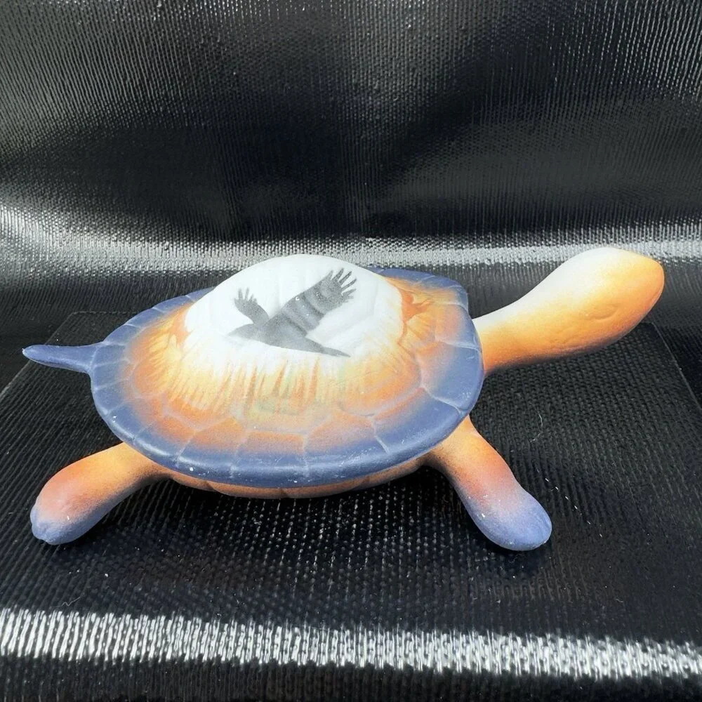 Southwestern Navajo‎ Turtle Jewelry Box Container W Lid Hand Made Artist Signed